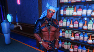 Leather and chains while at work...